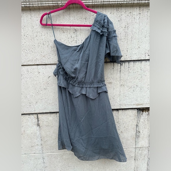 🆕🔖 Diesel ✨ Drakula 100% Silk One Shoulder Asymmetrical Dress ✨ Size L ✨NWT! - Picture 15 of 17